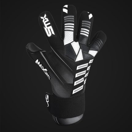Grey Noir All Black Goalkeeper Gloves